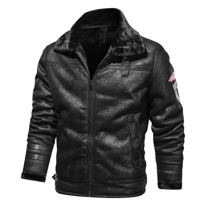 Julian | Classic Men's Leather Bomber Jacket-Metro Lane Plaza