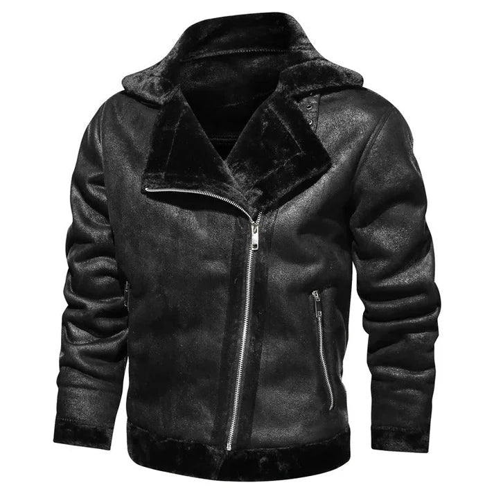 Julian | Classic Men's Leather Bomber Jacket-Metro Lane Plaza