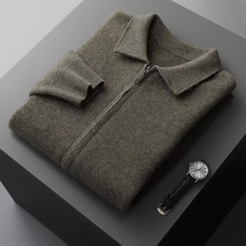 Pull zippé pour homme