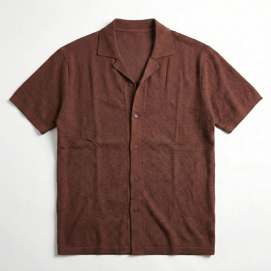 George | Men's Soft Relaxed Camp Collar Polo Shirt-Metro Lane Plaza