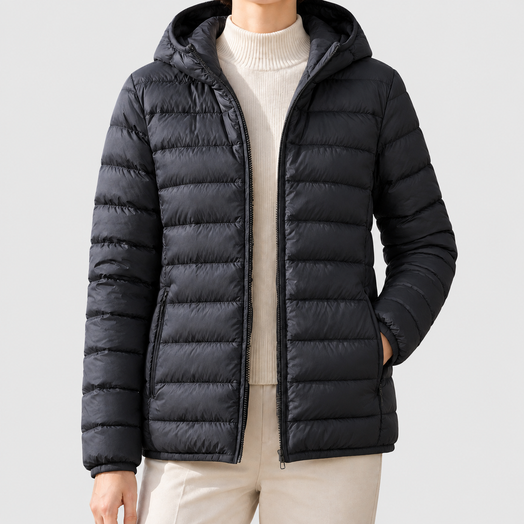 Women's Quilted Hooded Puffer Jacket