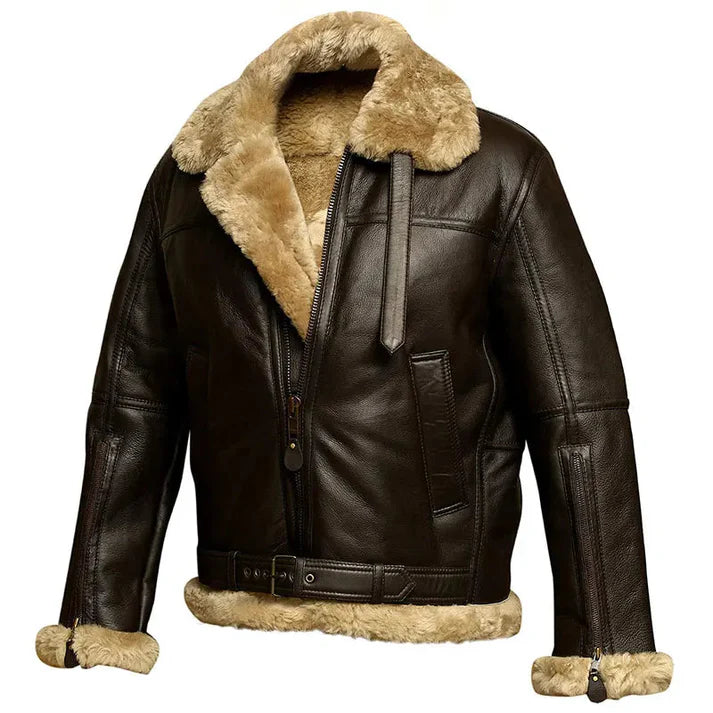 Vortex | Comfortable Bomber Style Men's Leather Jacket-Metro Lane Plaza