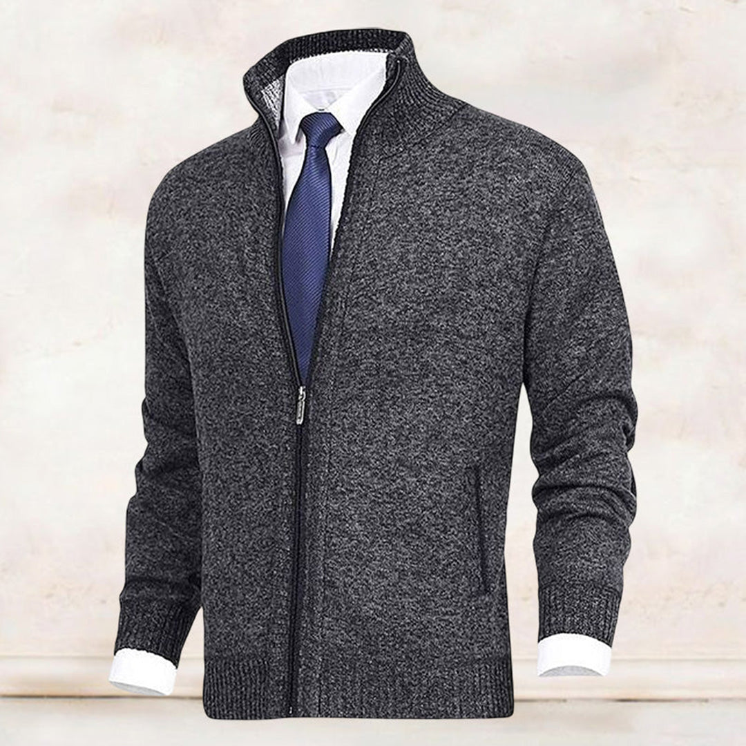 Men's Knit Zip Sweater