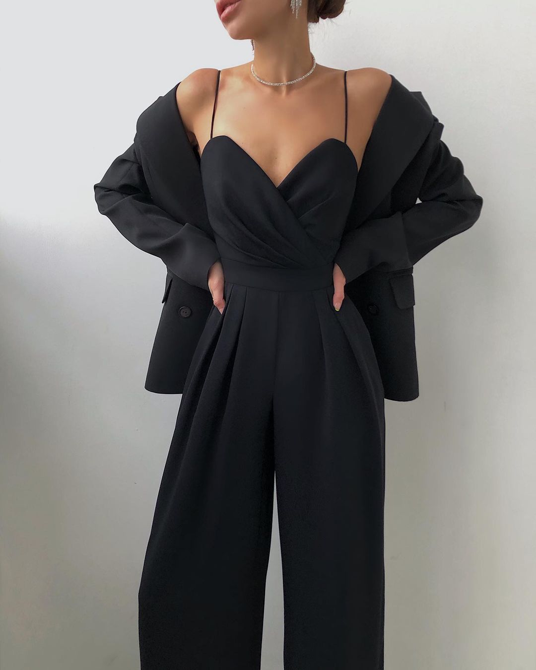 Livia | Women's Strappy Wide-Leg Jumpsuit-Metro Lane Plaza
