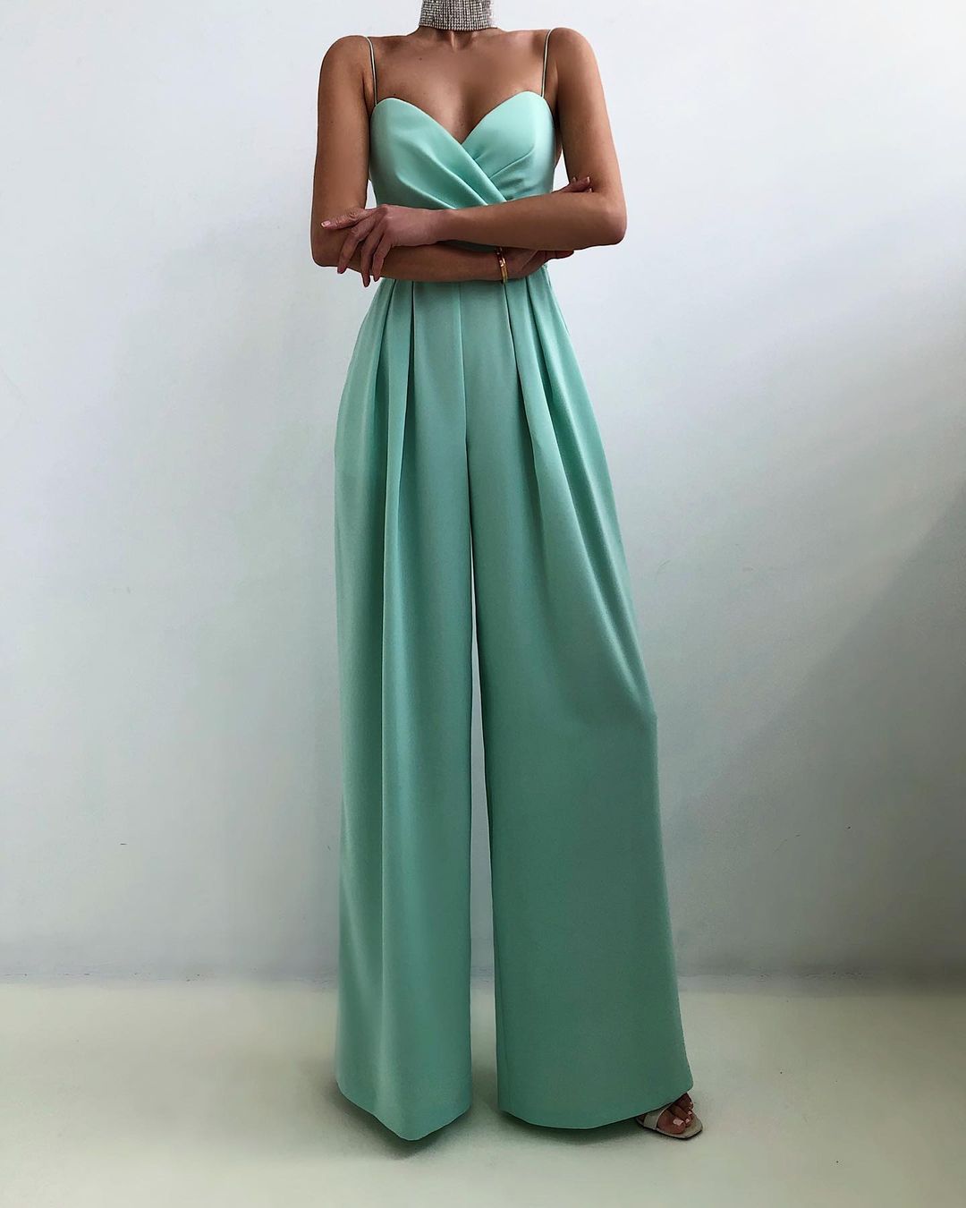 Livia | Women's Strappy Wide-Leg Jumpsuit-Metro Lane Plaza