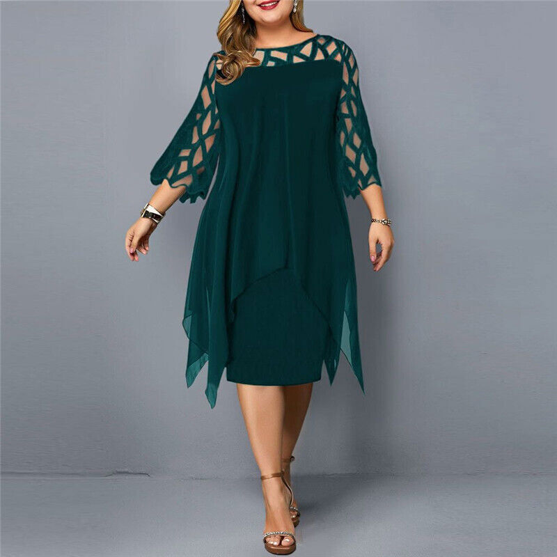Angelia | Women's Elegant Comfortable Midi Dress-Metro Lane Plaza