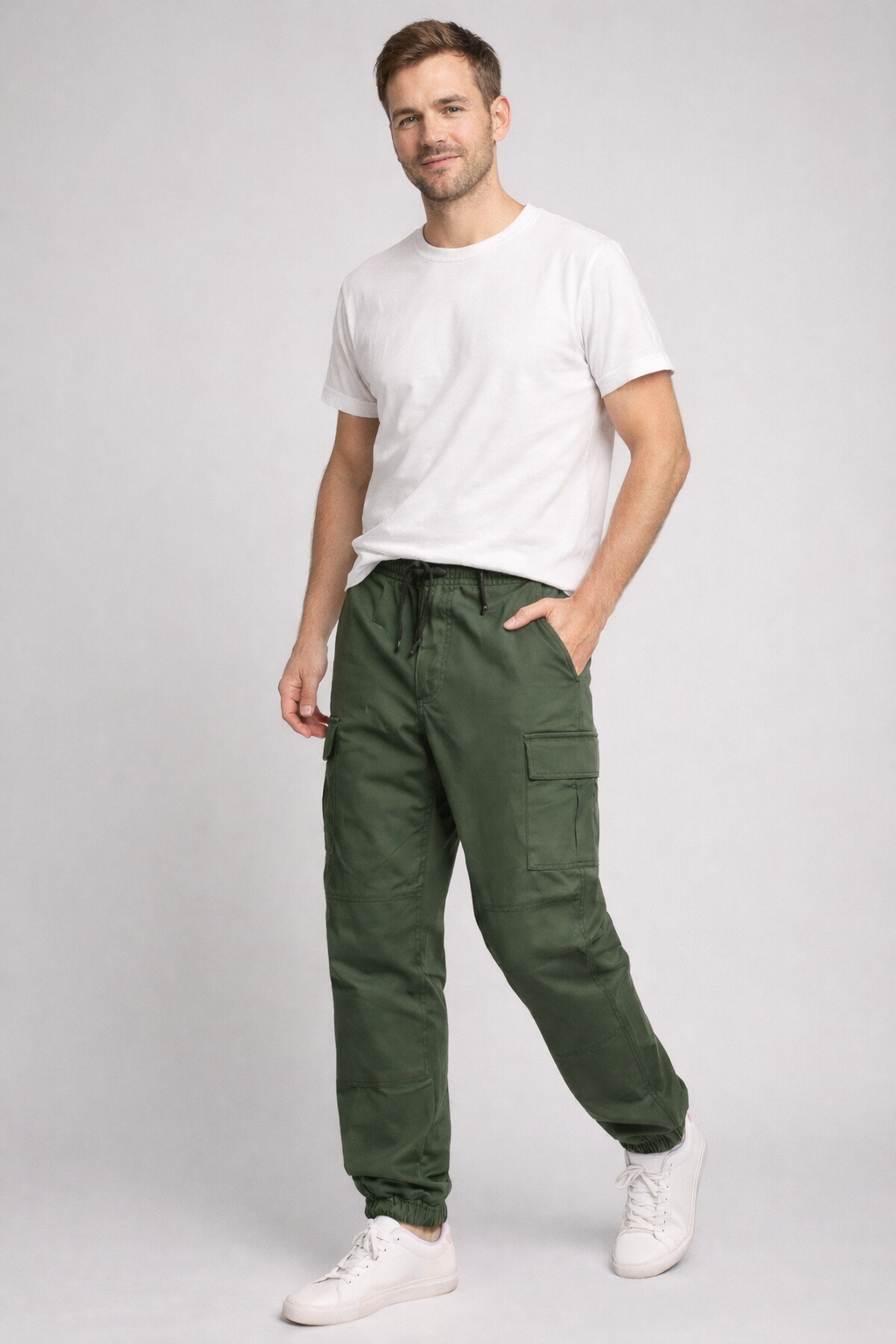 Luke | Men's Functional Trendy Cargo Jogger Pants-Metro Lane Plaza