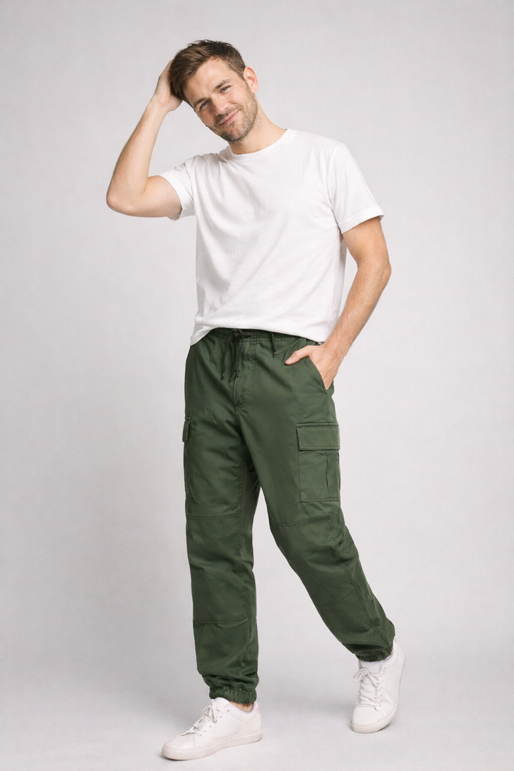 Luke | Men's Functional Trendy Cargo Jogger Pants-Metro Lane Plaza