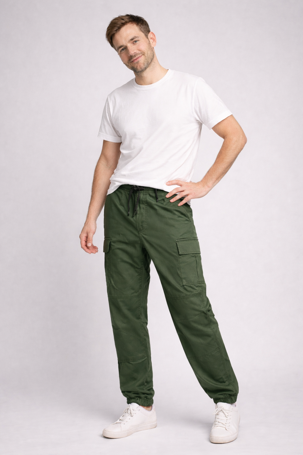 Luke | Men's Functional Trendy Cargo Jogger Pants-Metro Lane Plaza