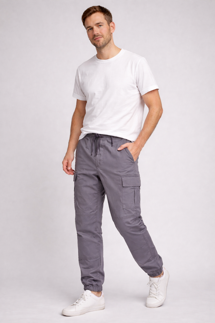 Luke | Men's Functional Trendy Cargo Jogger Pants-Metro Lane Plaza
