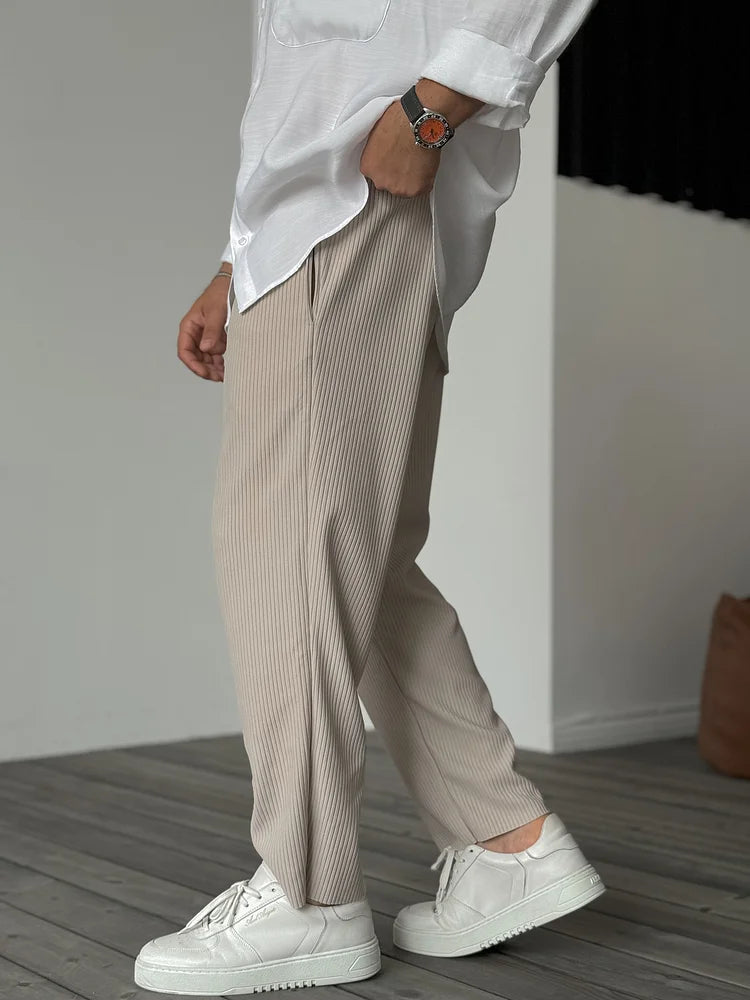 Harry | Stylish & Versatile Men's Luxe Trousers-Metro Lane Plaza