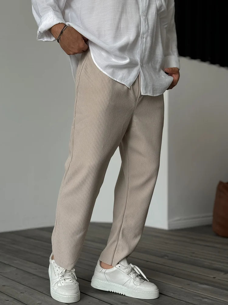 Harry | Stylish & Versatile Men's Luxe Trousers-Metro Lane Plaza