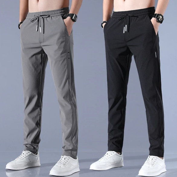 Sebastian | Men's Elegant Comfort Stretch Pants-Metro Lane Plaza