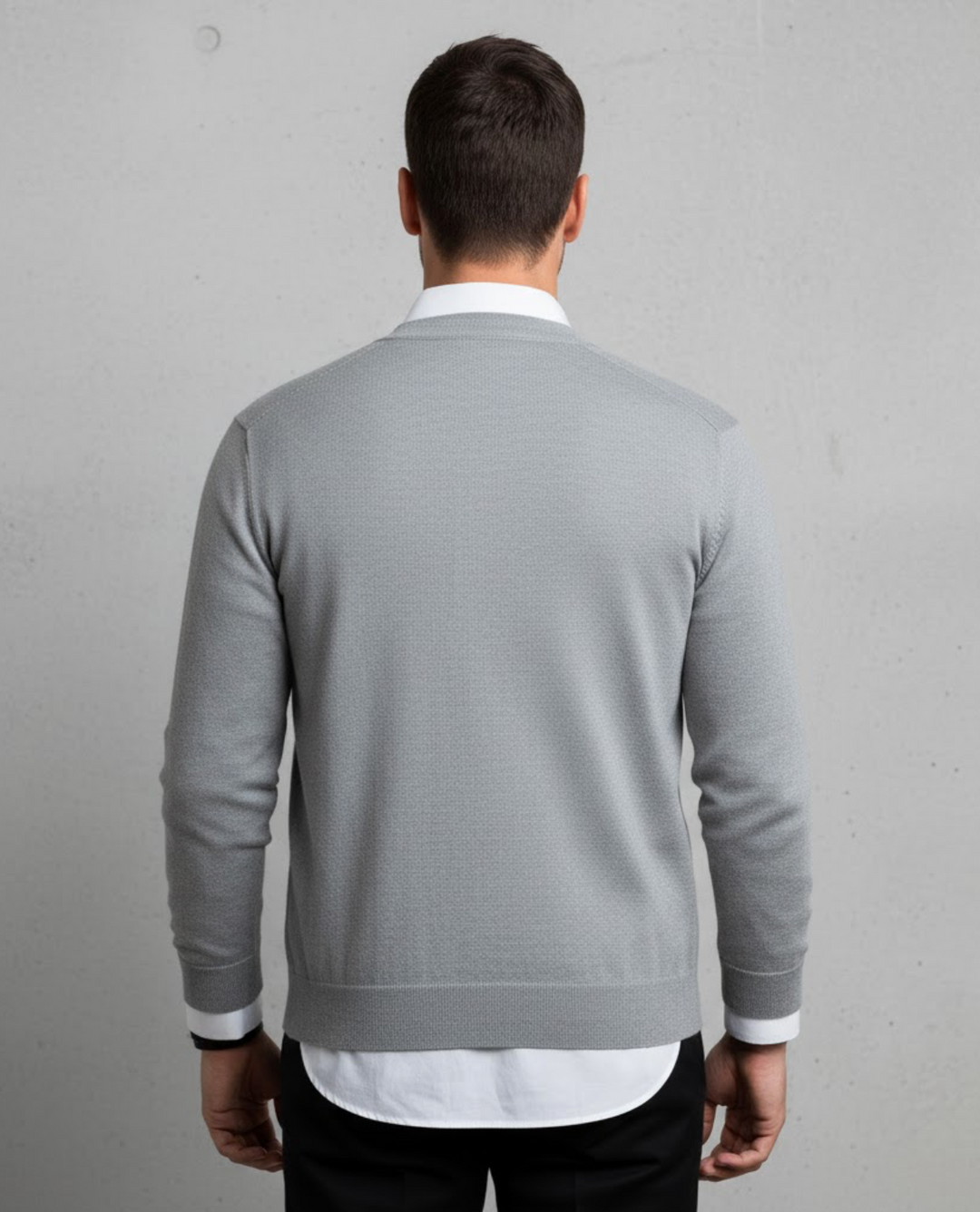 Stef | Men's Stylish V-Neck Vest-Metro Lane Plaza