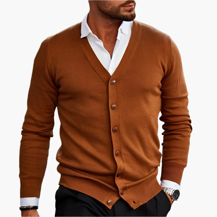 Stef | Men's Stylish V-Neck Vest-Metro Lane Plaza