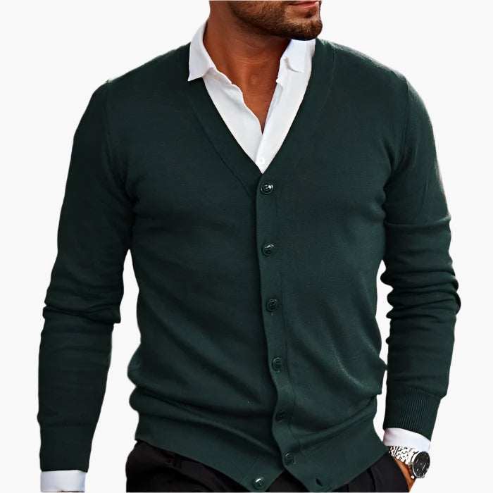 Stef | Men's Stylish V-Neck Vest-Metro Lane Plaza