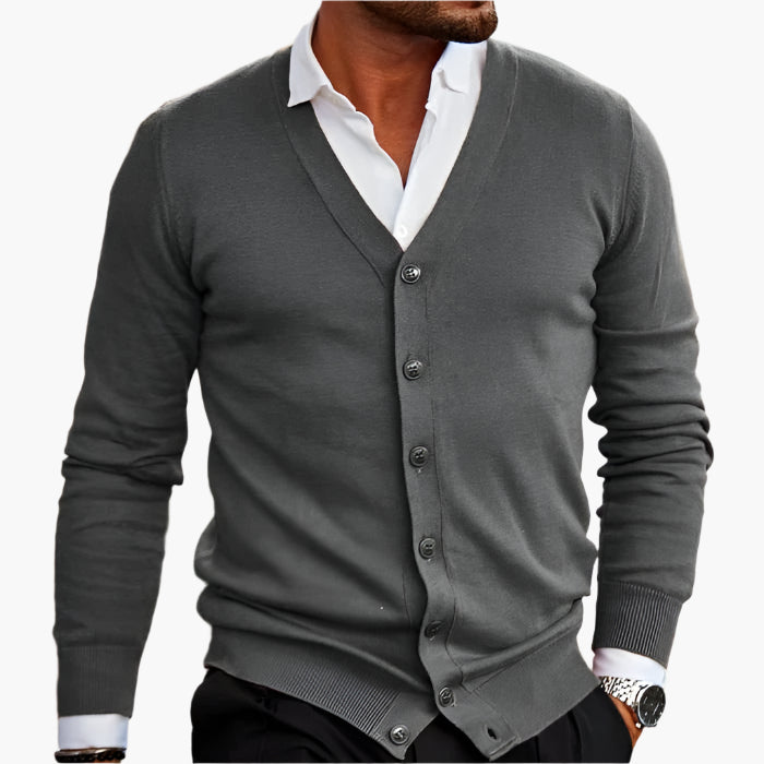 Stef | Men's Stylish V-Neck Vest-Metro Lane Plaza