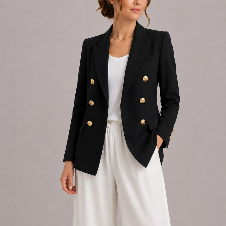 Women's Timeless Tailored Double-Breasted Blazer