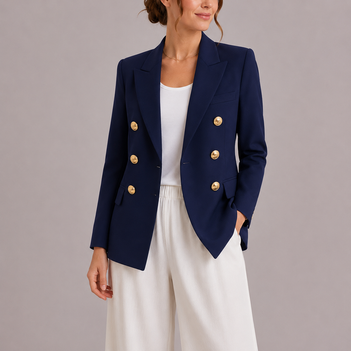 Women's Timeless Tailored Double-Breasted Blazer