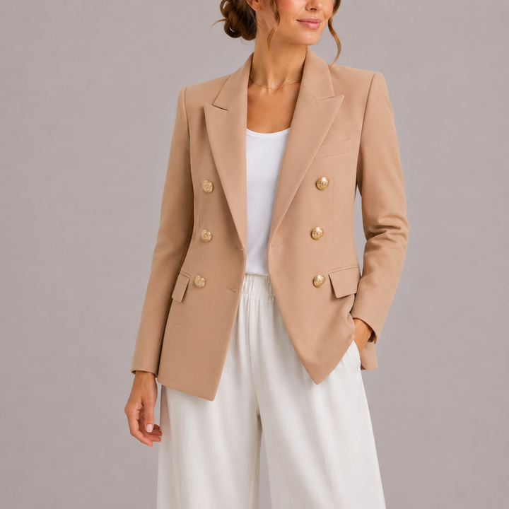 Women's Timeless Tailored Double-Breasted Blazer