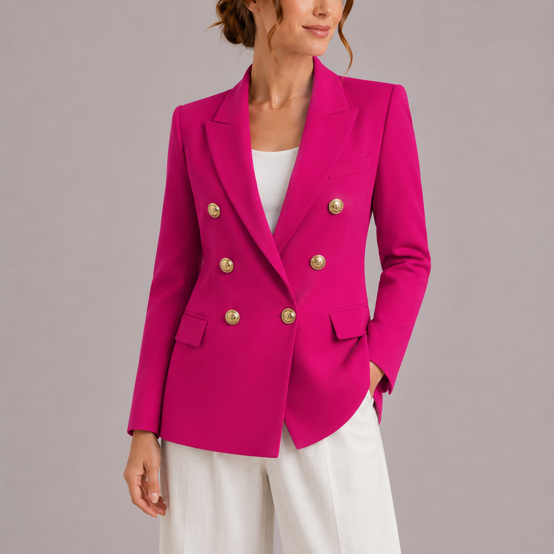 Women's Timeless Tailored Double-Breasted Blazer