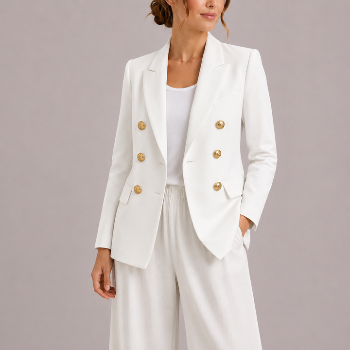 Women's Timeless Tailored Double-Breasted Blazer