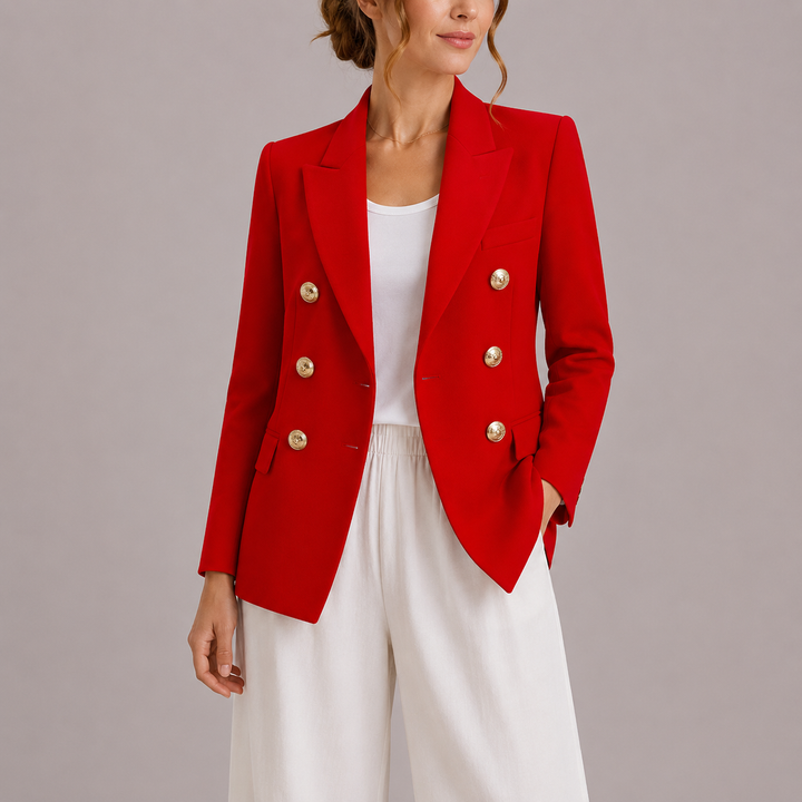 Women's Timeless Tailored Double-Breasted Blazer