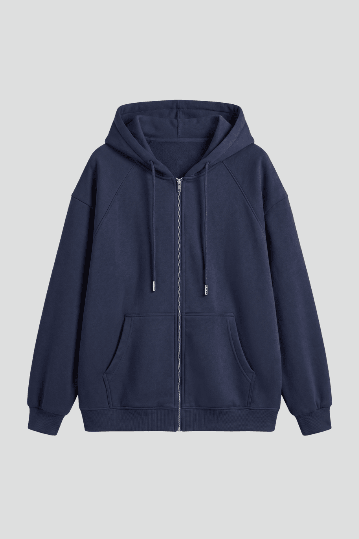 Women's Hooded Asymmetric Zip Jacket for Stylish Comfort