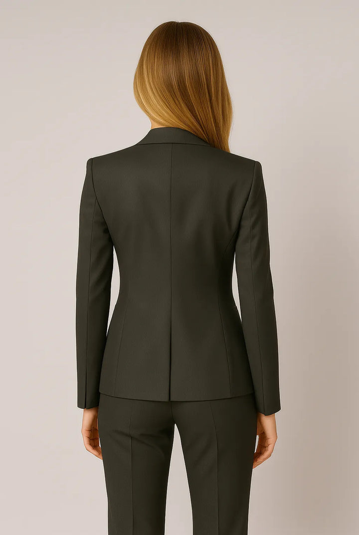 Elegant slim-fit blazersæt til kvinder i 3 dele til alle årstider