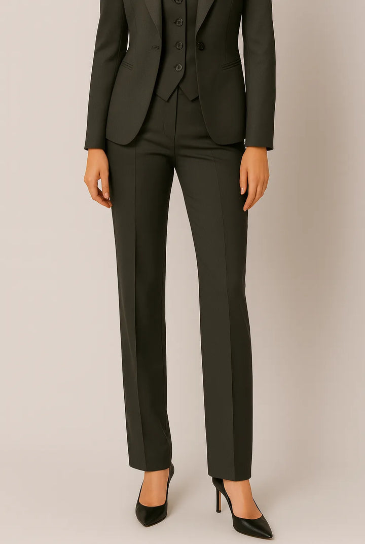 Elegant slim-fit blazersæt til kvinder i 3 dele til alle årstider