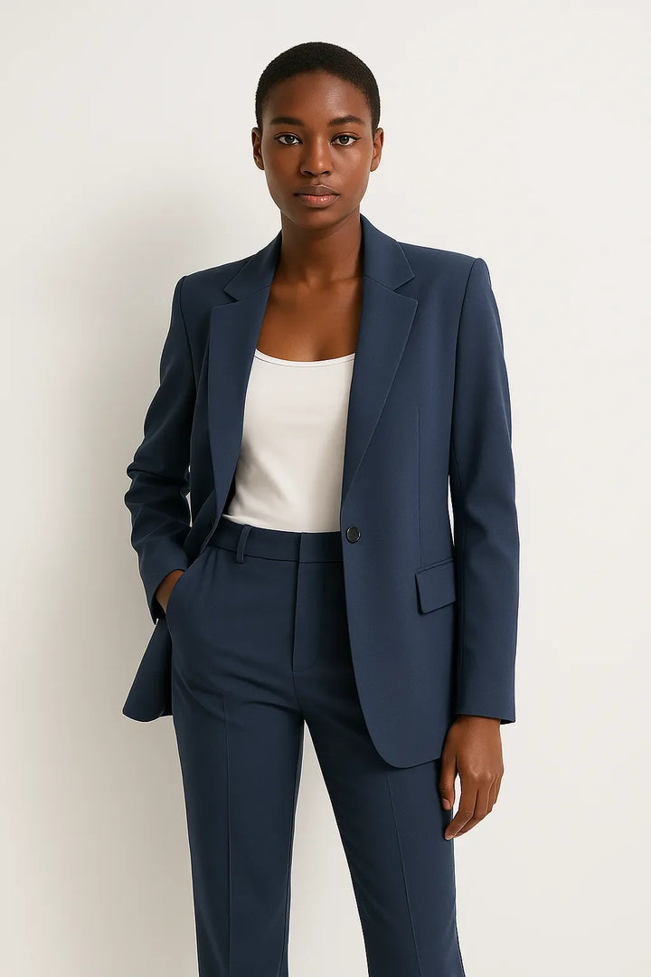 Blazer til kvinder med lige ben