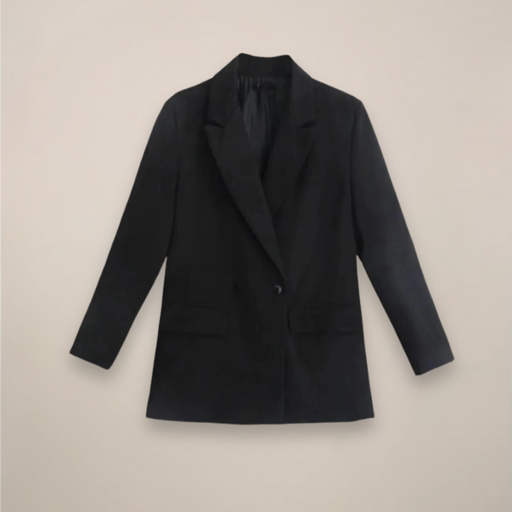 Oversize-Winterblazer für Damen mit zweireihigem Verschluss