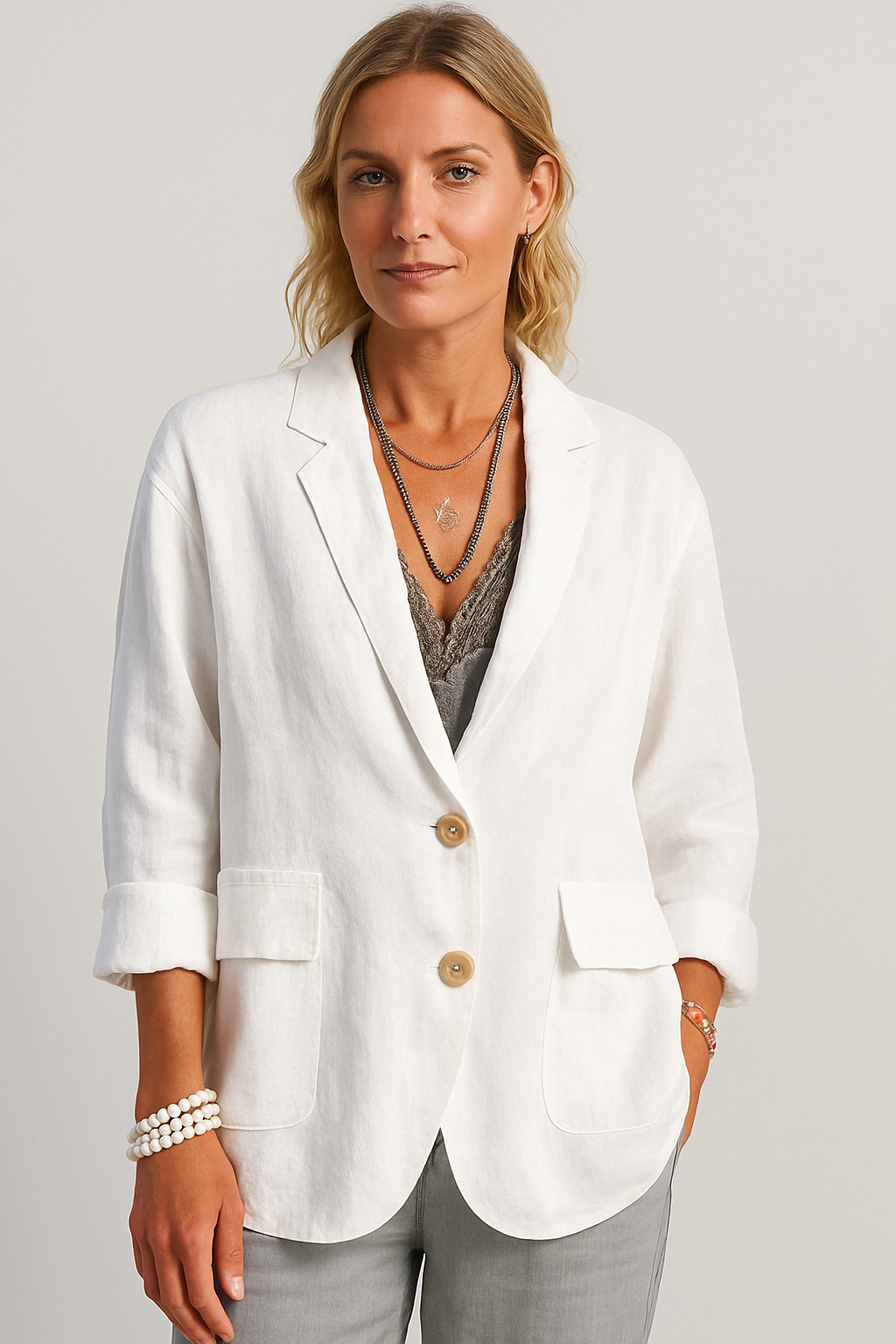 Afslappet blazer til kvinder