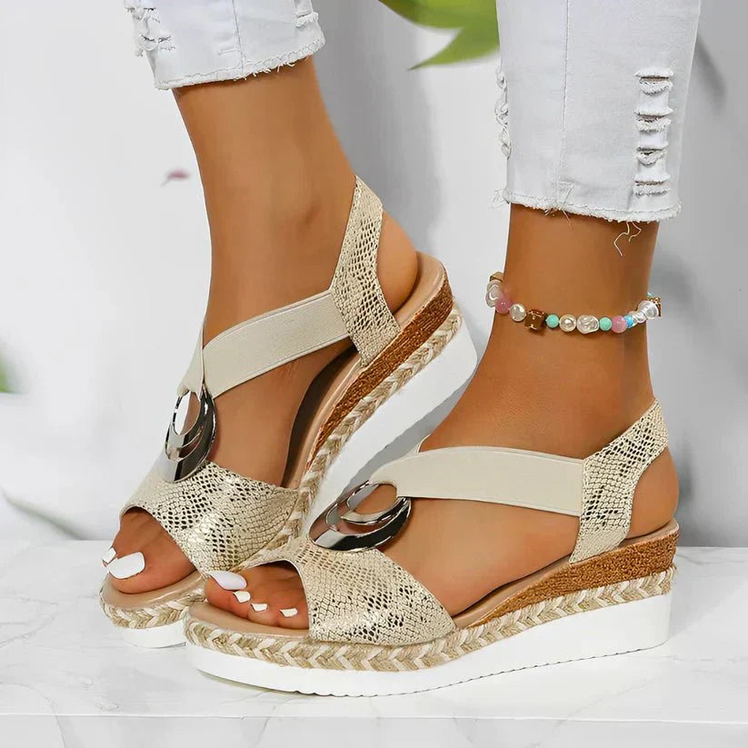 Women's Orthopedic Sandals for Comfort and Support Beige