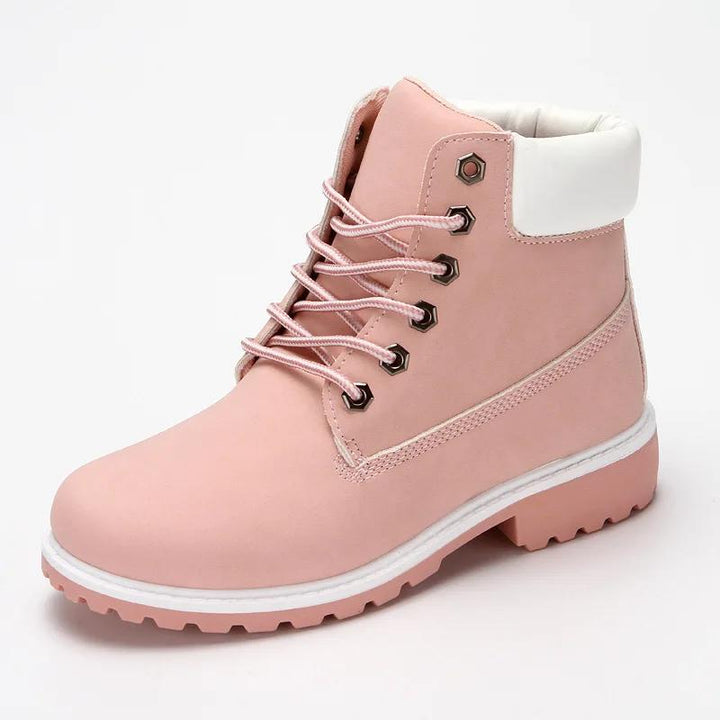 Botas de trabalho para mulher com atacadores