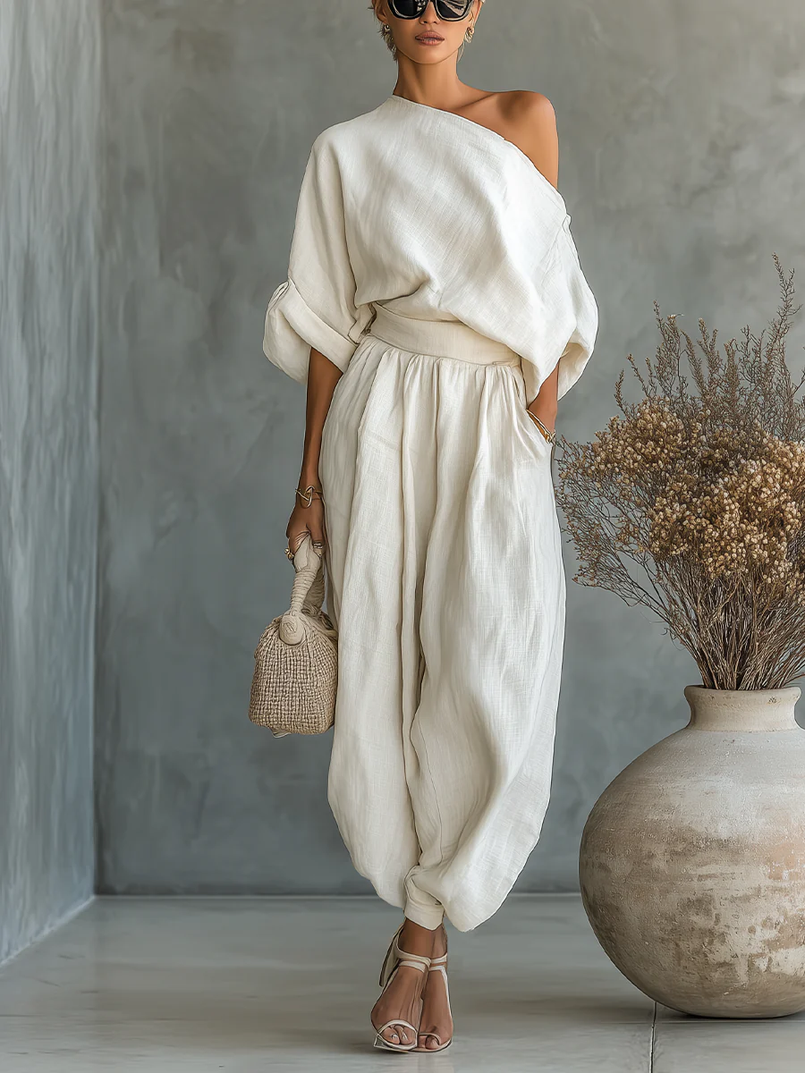 Ashley | Women's Off-Shoulder Two-Piece Set-Metro Lane Plaza