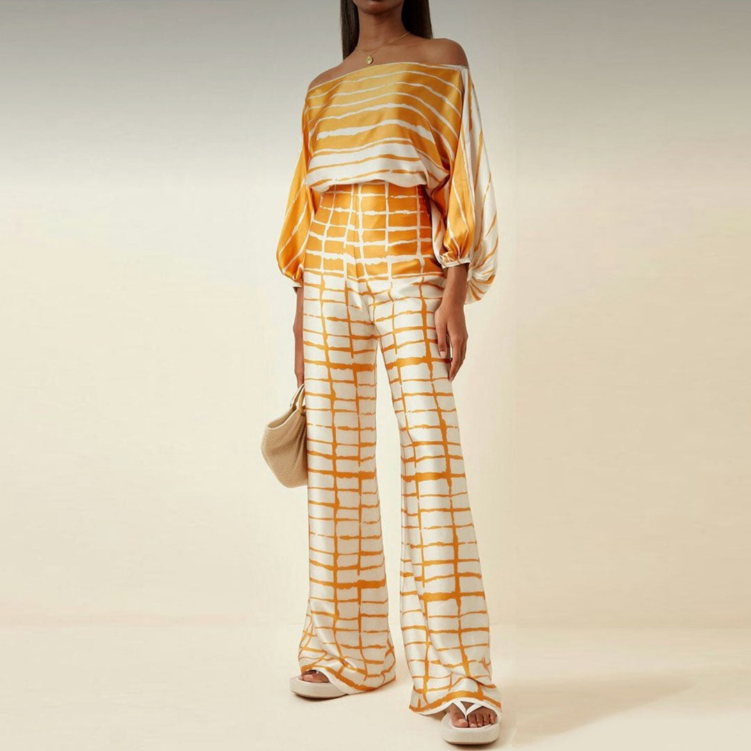 Women's Stylish Summer Two-Piece Outfit - Chic Design-Metro Lane Plaza