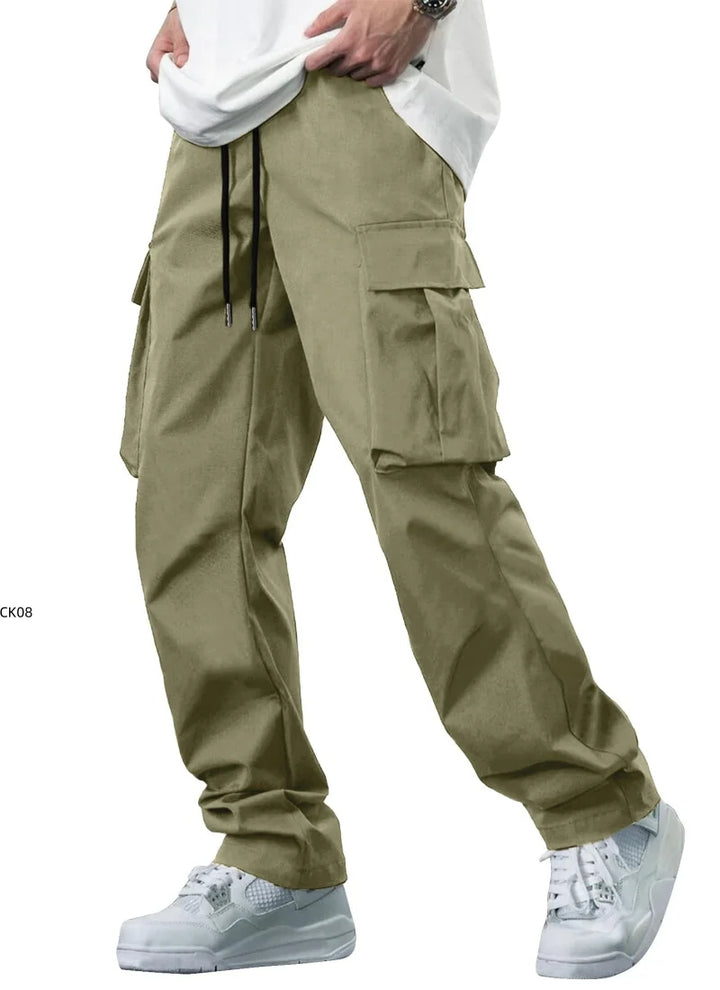 Zane | Men's Lightweight Multi-Pocket Utility Trousers-Metro Lane Plaza