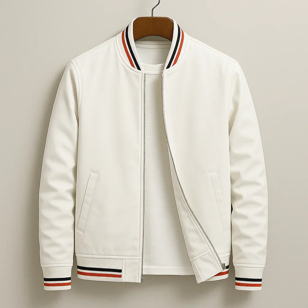 Lambert | Men's Tailored Sporty Varsity Jacket-Metro Lane Plaza