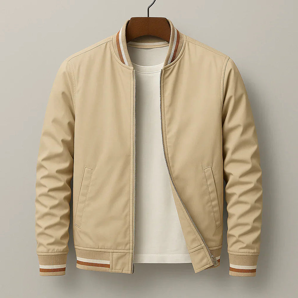 Lambert | Men's Tailored Sporty Varsity Jacket-Metro Lane Plaza