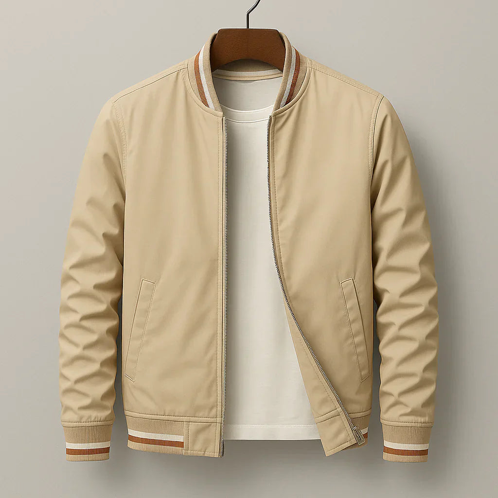 Lambert | Men's Tailored Sporty Varsity Jacket-Metro Lane Plaza
