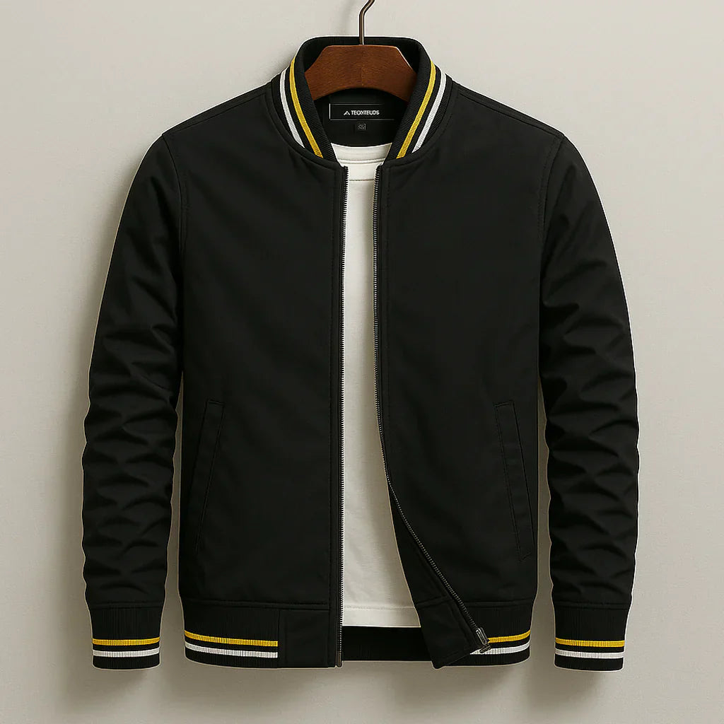 Lambert | Men's Tailored Sporty Varsity Jacket-Metro Lane Plaza