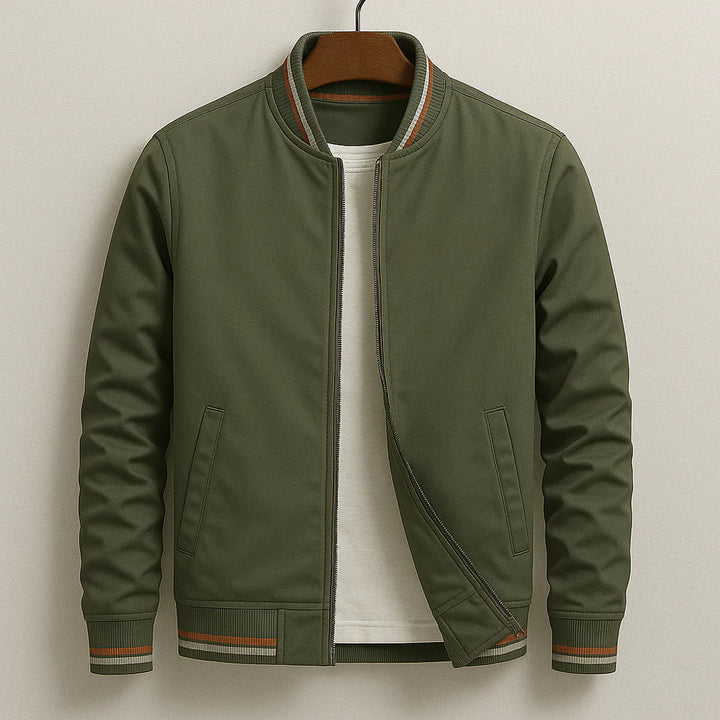 Lambert | Men's Tailored Sporty Varsity Jacket-Metro Lane Plaza