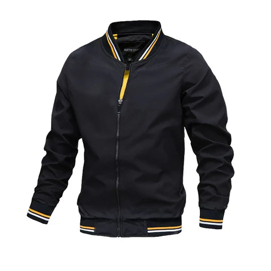 Benjamin | Men's Lightweight Comfortable Bomber Jacket-Metro Lane Plaza
