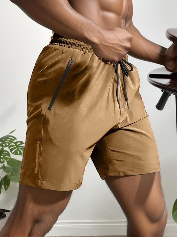 Men's casual drawstring waistband shorts