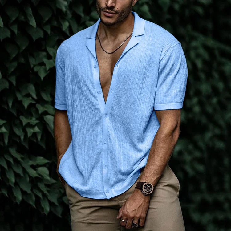 Men's Summer Linen Shirt - Lightweight and Breathable Fashion-Metro Lane Plaza