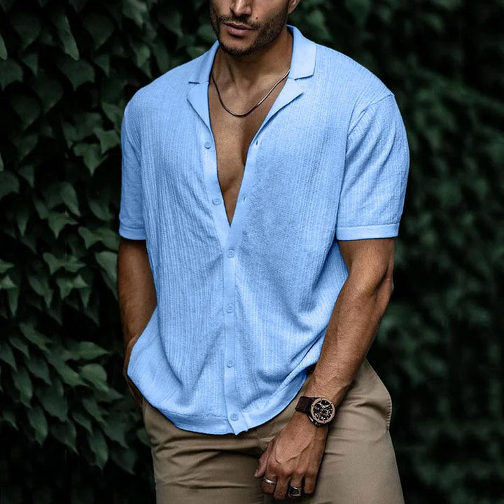 Men's Summer Linen Shirt - Lightweight and Breathable Fashion-Metro Lane Plaza