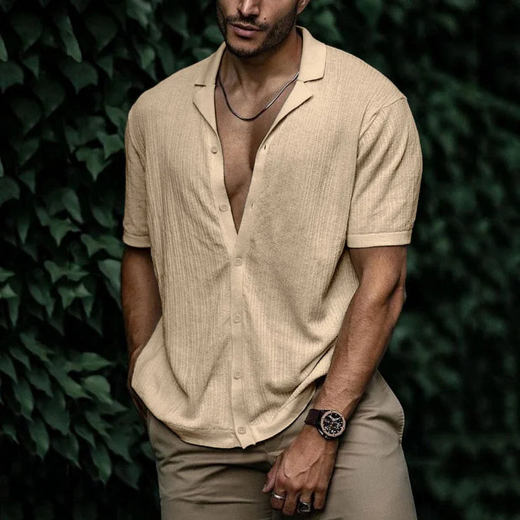 Men's Summer Linen Shirt - Lightweight and Breathable Fashion-Metro Lane Plaza