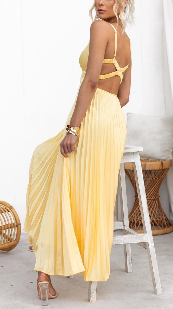 Abigail | Women's Sleeveless A-Line Maxi Dress for Summer Style-Metro Lane Plaza
