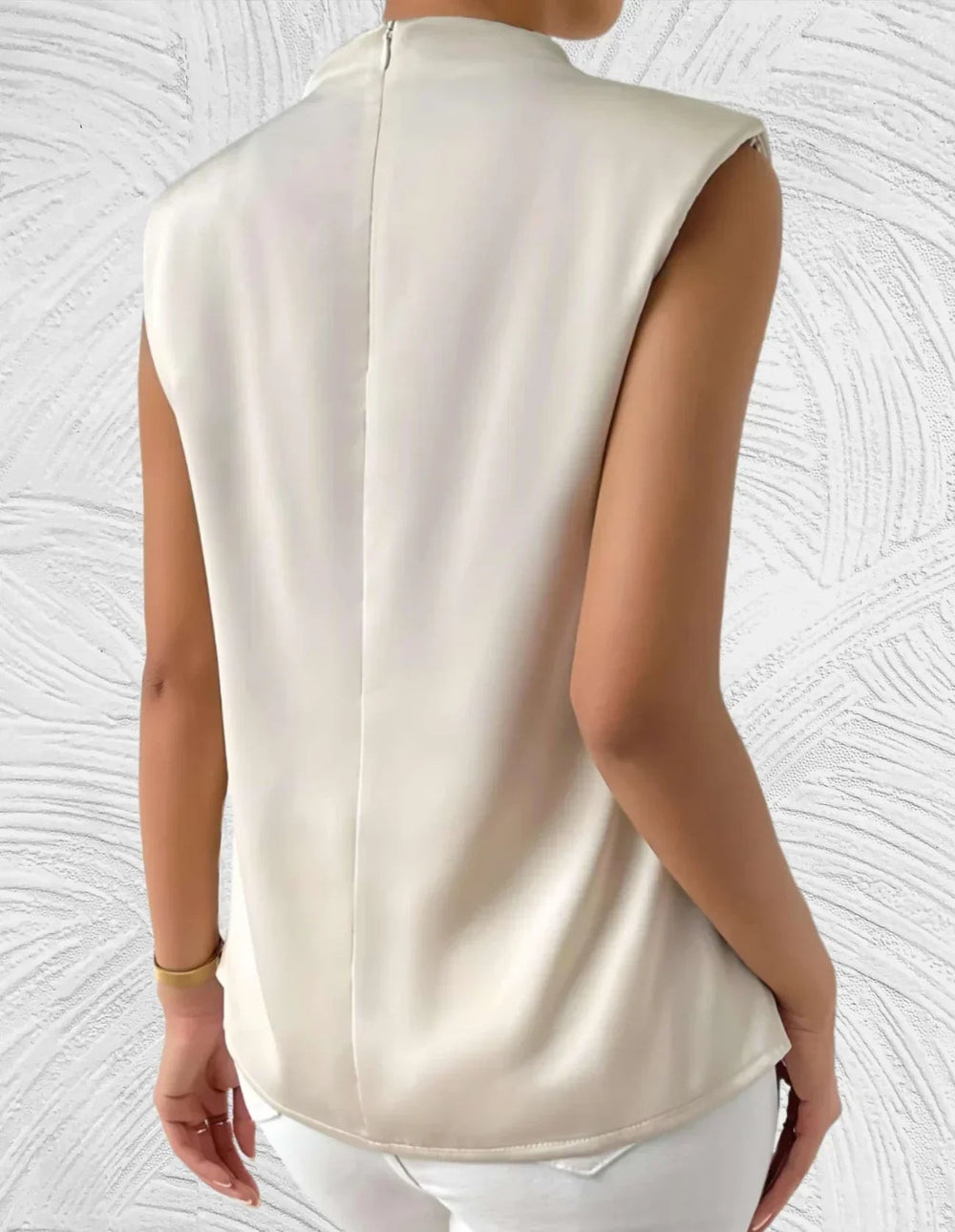 Abigail | Women's Elegant Sleeveless Blouse-Metro Lane Plaza